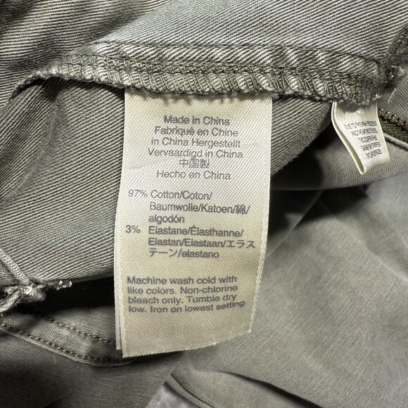 J. Crew Pants Womens 29 Slim Fit Cargo Military Green Pockets Stretch Chinos - Picture 10 of 14